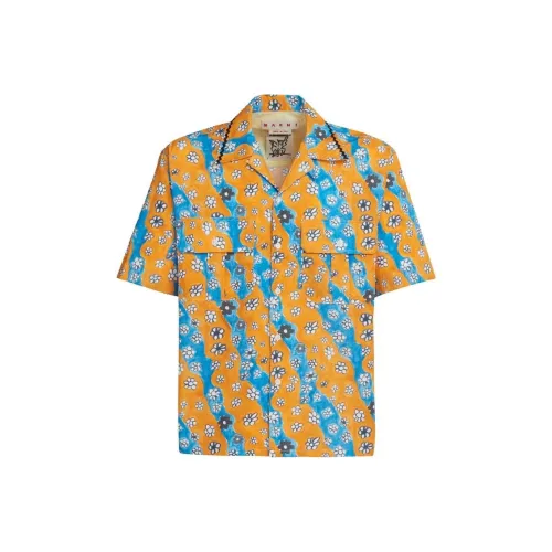 MARNI Многоцветные Мужские Рубашки