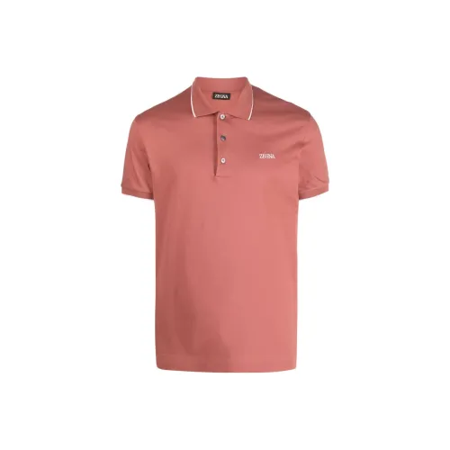 Ermenegildo Zegna Розовый Оранжевый Мужская Поло