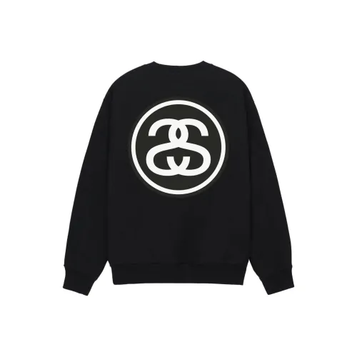 Stussy Праздника FW23 SS Линк CREW SWEATSHIRT Унисекс