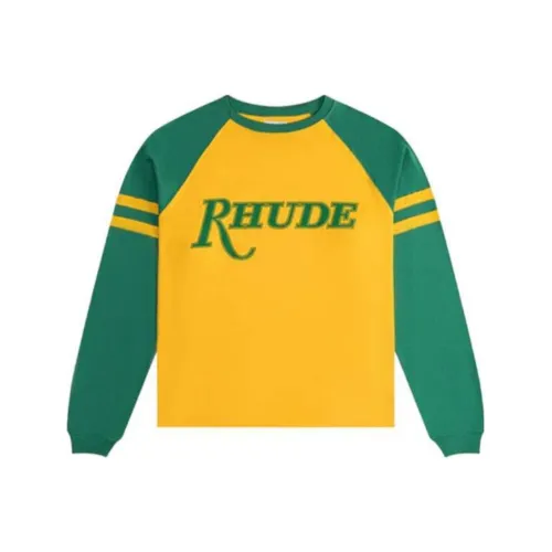 RHUDE Толстовка Мужская Желтая Зеленая