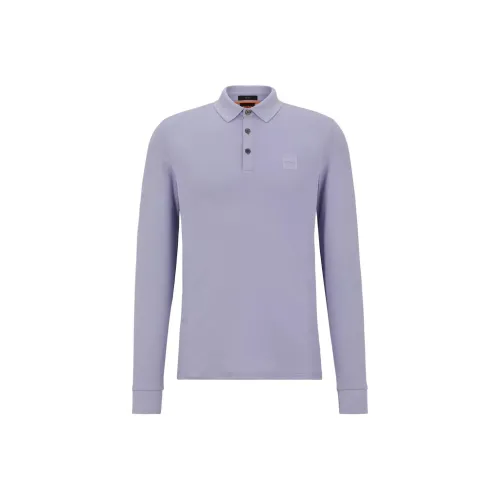 Hugo Boss Light Purple Men's Polo Hugo Boss Светло-фиолетовое мужское поло