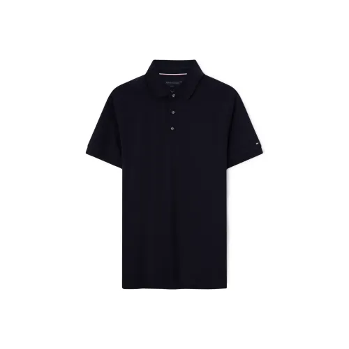 Tommy Hilfiger Короткий рукав Polo Мужской Темно-синий