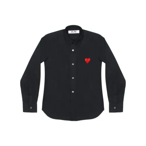 CDG Play SS24 Рубашка Унисекс Черная