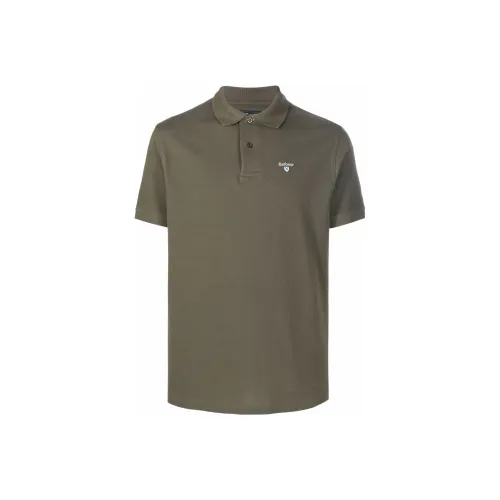 BARBOUR SS23 Поло Мужское Оливково-Зеленое