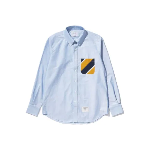 THOM BROWNE· Рубашка Мужская Небесно-Голубая