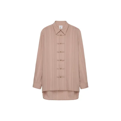 ZARA Фиолетовые Мужские Рубашки