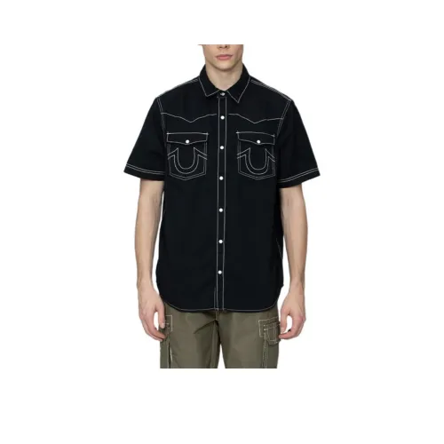 TRUE RELIGION SS24 Рубашка Мужская Черная
