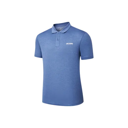 Erke Single Wet Guide Series Melt Ice Синий Мужское Поло