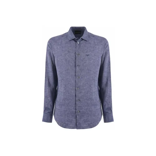 EMPORIO ARMANI Рубашка Мужская Синяя