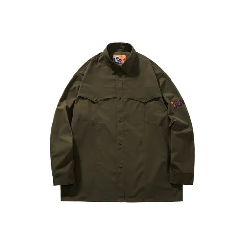 Penfield Оливково-зеленые Мужские Рубашки