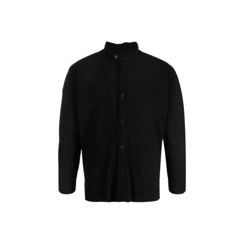 Homme Plissé Issey Miyake SS23 Рубашка Мужская Черная