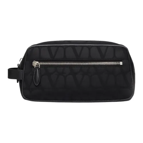 Valentino Ткань Туалетная сумка Мужская Черная