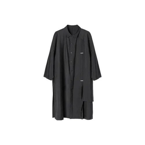 HUANXIANGZHE Черная унисекс рубашка