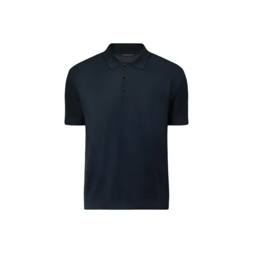 LOUIS VUITTON SS25 Поло Мужское Темно-синий
