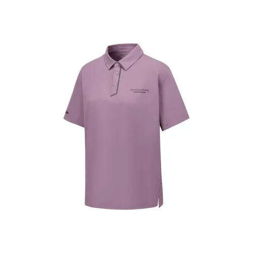 Skechers GODRI Поло Мужское Ripe Виноградный Фиолетовый