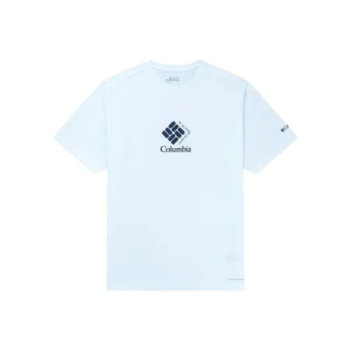 Columbia Синий Мужской T-Рубашки