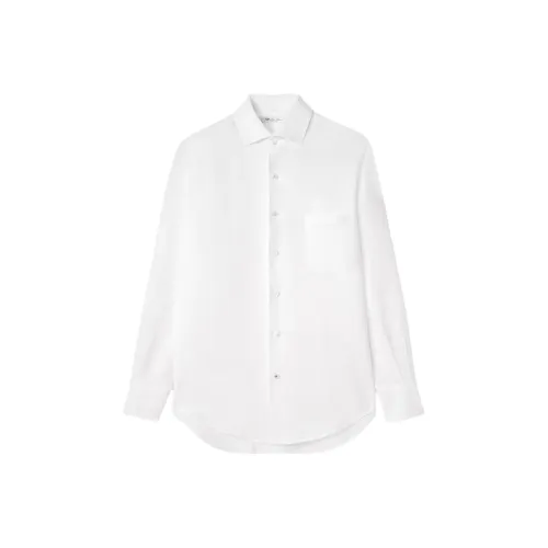 Loro Piana SS23 Рубашка Мужская Белая