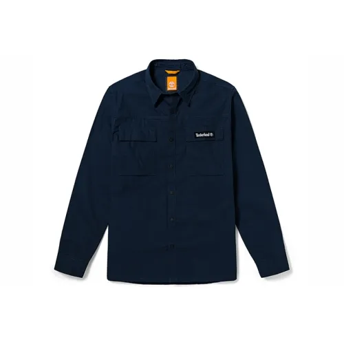 Timberland Рубашка Мужская Темно-Сапфир Синий