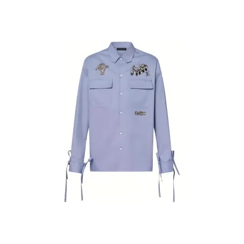 LOUIS VUITTON Рубашка Мужская Фиолетовая