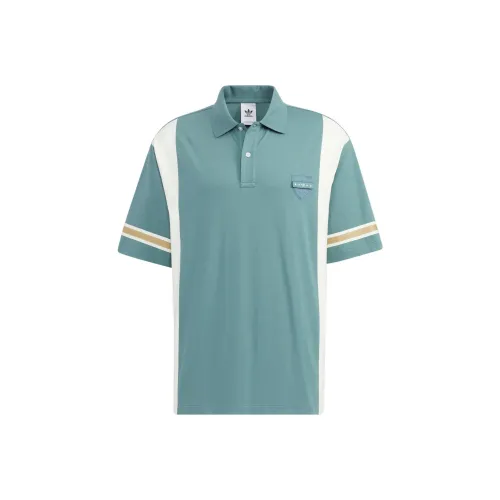 Adidas Originals Поло Мужское Зеленое