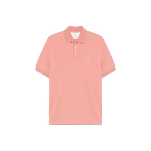 BRUNELLO CUCINELLI Orange Мужская рубашка polo