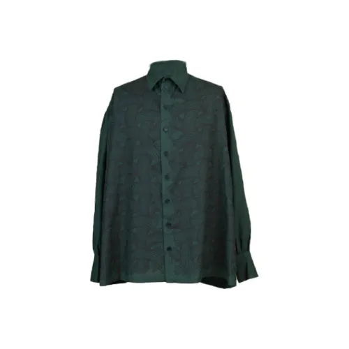 Christopher Nemeth Зеленые Мужские Рубашки