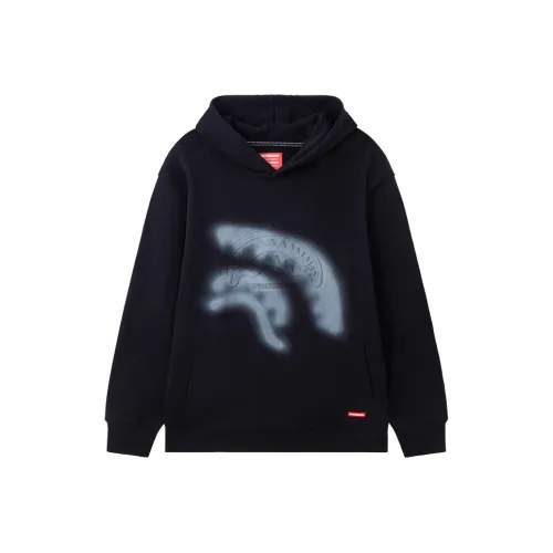 SPRAYGROUND С капюшоном Пуловер Свитшот Унисекс Черный