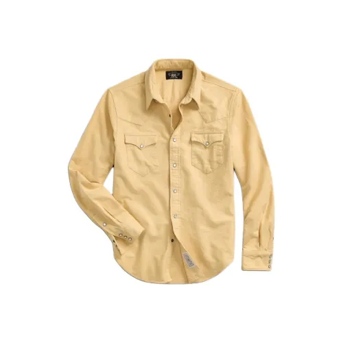 Polo Ralph Lauren FW24 Рубашка Мужская Потертый Желтый