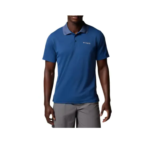 Columbia PFG Freezer Поло Мужское Темно-синий