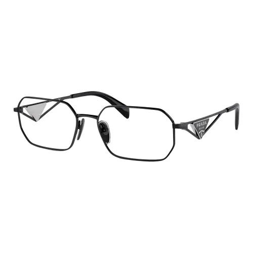 PRADA Металл Квадрат Оправы для очков Женские Черный