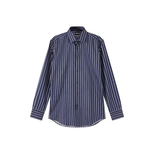 Hugo Boss SS24 Рубашка Мужская Темно-синяя