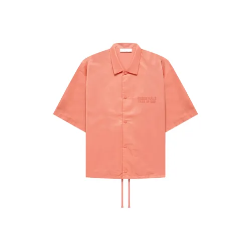 Fear Of God Essentials Рубашка Унисекс Кораллово-красный