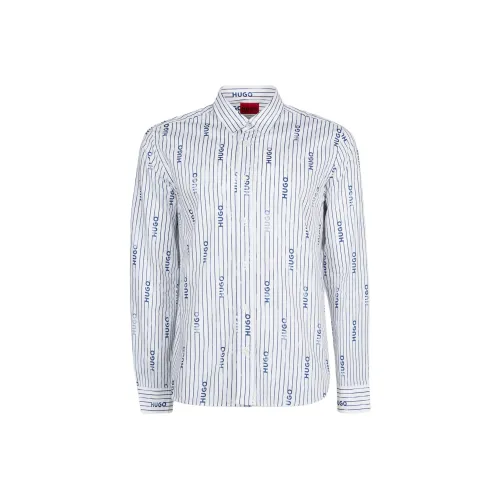 Hugo Boss Мужские Синие Рубашки