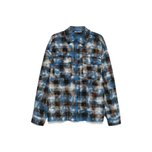 PALM ANGELS Мужские Синие Рубашки