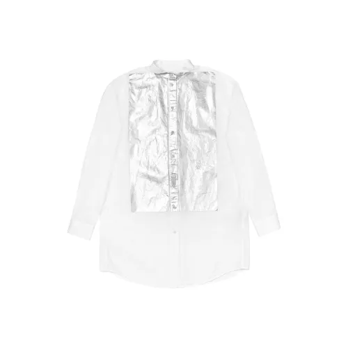 JIL SANDER Silver Seat Opening Limited Белая Унисекс Рубашка