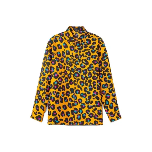 VERSACE Мужские рубашки оранжевого цвета