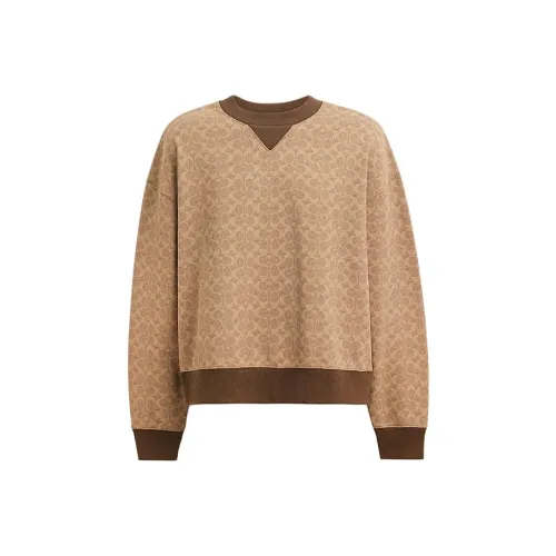 COACH Толстовка Мужская Коричнево-Желтая