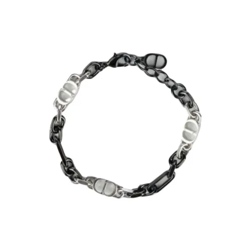 DIOR Brass Bracelets Унисекс Черный