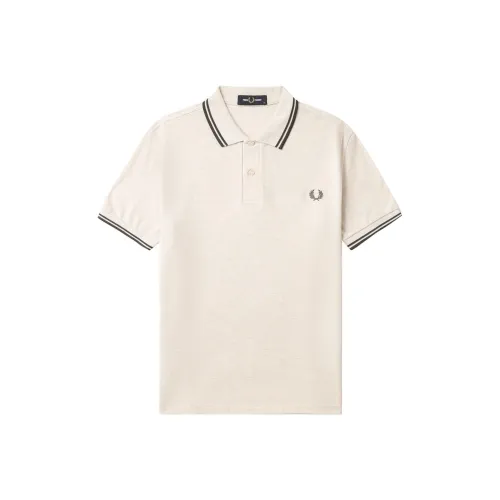 FRED PERRY Бежевая Мужская Рубашка Поло