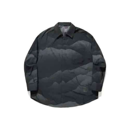 LINING x CHENGLONG LIANMINGKUAN Рубашка Мужская с принтом "Черный повсюду"