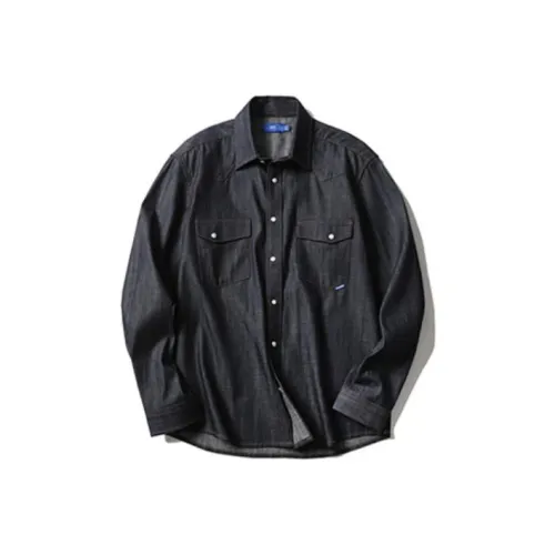 TEKABLU Джинсовый синий Мужские рубашки