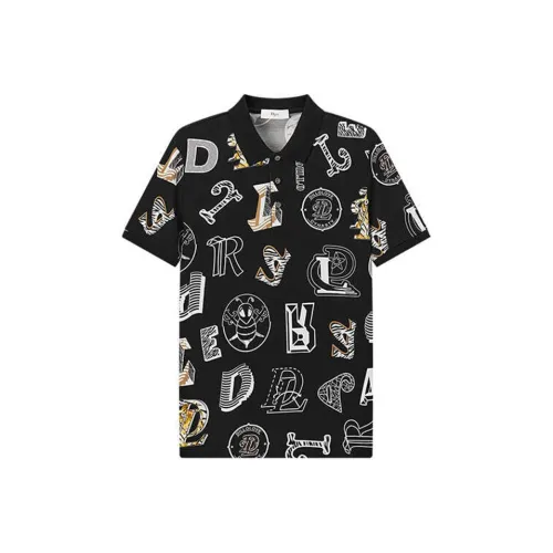 DILLO SS25 Поло Мужское Черное