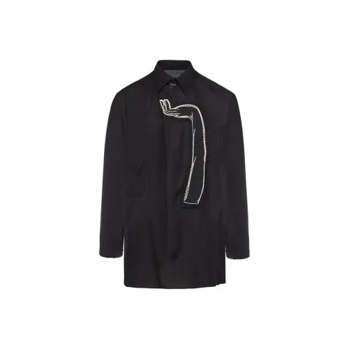 Yohji Yamamoto Черные Мужские Рубашки