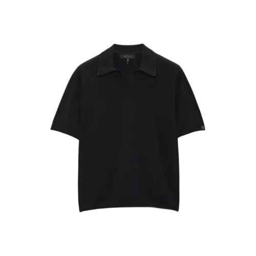 Rag Bone Поло Мужское Черное