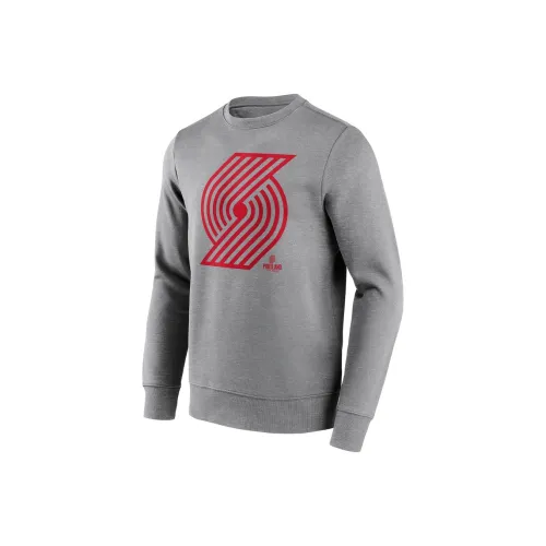 NBA Fanatics Portland Trail Blazers Team Толстовка Мужская Серого цвета