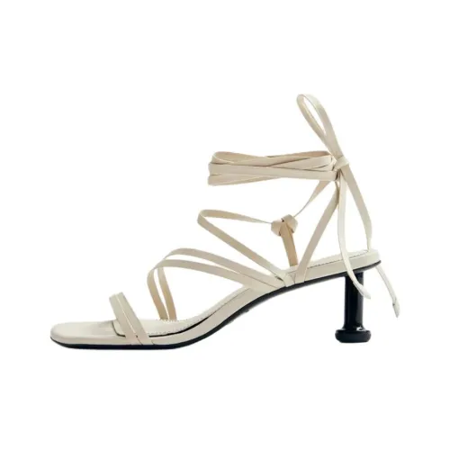 ALOHAS Curly one Ремень Сандалии 6,5 см Женские Белые