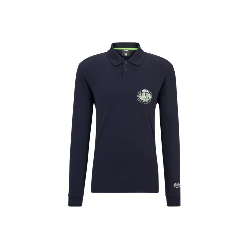 Hugo Boss Темно-синие Мужские Поло