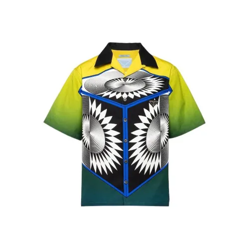 PRADA Павлине-синий Унисекс Рубашки