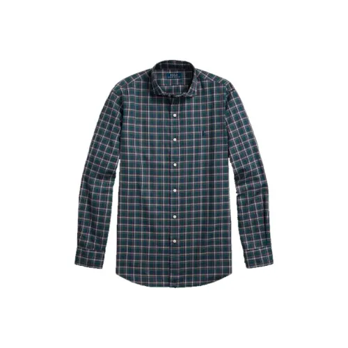 Polo Ralph Lauren Темно-зеленые мужские рубашки