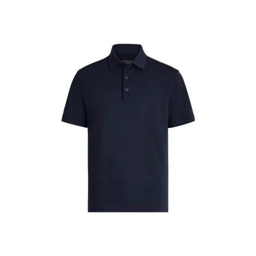 Ermenegildo Zegna Мужская поло морской синего цвета